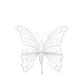 thumbnail image 5 of Hi-Line Gift Ltd Garden Decor Butterfly Chair 45 by 24 by 42-Inch White, 5 of 5