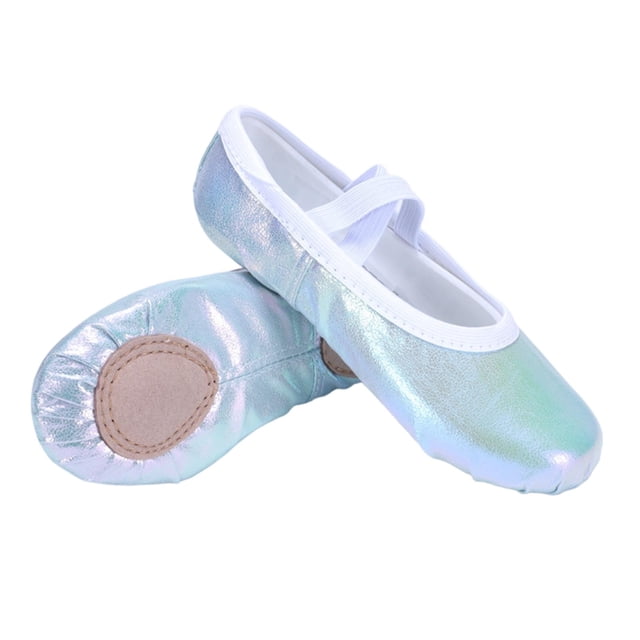 Children's Solid Color Dance Shoes Soft Sole Practice Shoes Elastic Laces Shaping Shoes Dance Shoes