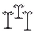 thumbnail image 2 of 3pcs/Set Acrylic Earrings Stand Holder T-shape Ear Studs Display Rack Jewelry Organizer (Black), 2 of 7
