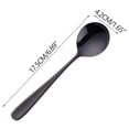 thumbnail image 2 of Amzcrzy Utensils 304 Stainless Steel Flat Handle Round Spoon Thickened Dinner Spoon and Soup Spoon forHome Use Rounded Flat Spoon Serving Spoons Spoon Soup Spoons, 2 of 5
