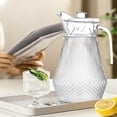 thumbnail image 2 of TACILIP Rhombic-Striped Duckbilled Kettle Plastic Cold Water Pot Clear Water Bottle Juices Pitcher Flower Tea Kettle, Kitchen Gadgets, 2 of 6