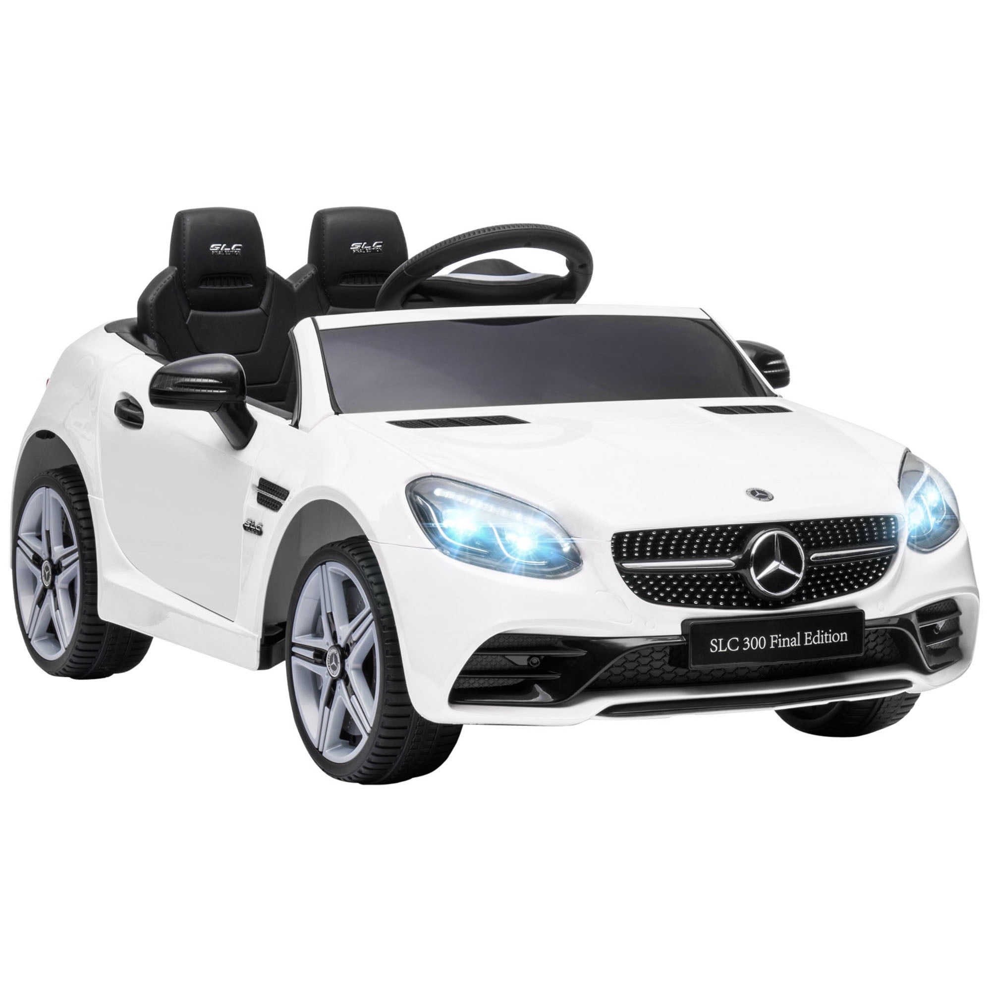 Aosom 12V Kids Electric Ride On Car with Parent Remote Control White