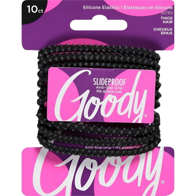 Elastiques Goody Active Stay Put - 10 CT - Noir