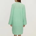 thumbnail image 4 of RXIRUCGD Womens Casual Oversized Loose Solid Color Long Sleeved Sweater Jacket Tops, Mint Green, Size: XL, 4 of 6
