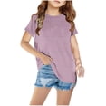 thumbnail image 2 of MeetoTime T-Shirt Graphique à Manches Courtes pour Enfants Tee Décontracté à Col Rond Haut pour Bébés Garçons Filles 3-12 Ans, 2 of 4