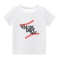 thumbnail image 4 of Qertyioot Chemises pour Enfants T-Shirt Graphique à Manches Courtes Col Rond Crop Top pour Filles et Garçons de 3 à 14 Ans T-Shirt Tee Enfants 10 Ans et Moins, 4 of 4