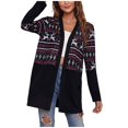 thumbnail image 1 of Cardigan à Manches Longues pour Femmes Tombant Cardigan Ouvert devant avec Poches Casual Duster Pull Cardigan Léger, 1 of 5