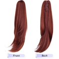 thumbnail image 2 of ORUYROP Extension de Queue de Cheval, 20 Pouces extensions de Cheveux de Queue de Cheval Auburn Queue de Cheval Bouclée Cheveux à Longues Griffes Extension de Cheveux Pièce de Cheveux Synthétique d'Apparence Naturelle pour Femmes, 2 of 7