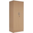thumbnail image 1 of Pemberley Row Engineered Wood Maple Wardrobe Cabinet Rectangular 72" Unassembled, 1 of 6