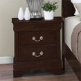 thumbnail image 3 of Coaster Louis Philippe Table de Chevet en Bois à 2 Tiroirs en Cappuccino, 3 of 3