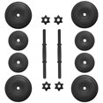 thumbnail image 3 of BalanceFrom 40 lb. Vinyl Coated Dumbbell Set, Adjustable Home Gym Strength Training, Black, 3 of 6