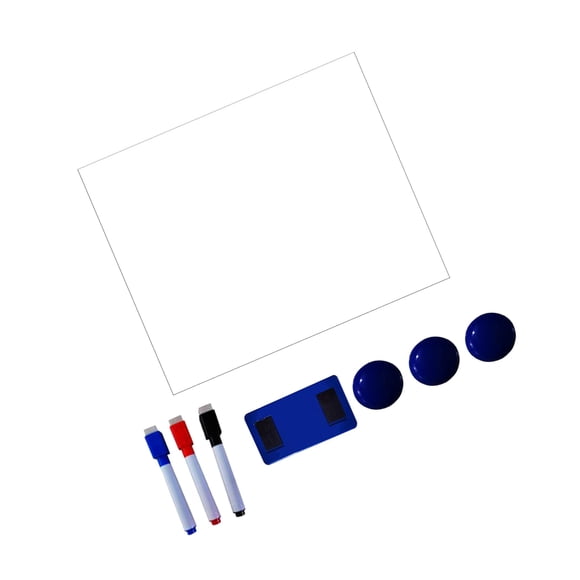 Thinsony Ensemble de Tableau Blanc pour Réfrigérateur Effaçable à Sec de Cuisine Planificateur Mensuel Déco Maison style 6