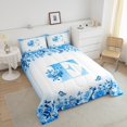 thumbnail image 4 of Erosebridal Ensemble de Literie Monogrammée pour Lit Simple, Couette Personnalisée avec Initiale, Décoration avec Lettre, Réversible, Légère, 2 Pcs, 4 of 8