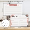 thumbnail image 2 of Recipe Card Stock,50 Sheets Recipe Cards,Double Sided Cards,Blank Cardstock Cards for Recording Recipes,Kitchen Diaries,Bridal Shower, 2 of 9