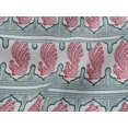 thumbnail image 4 of oneOone Viscose Jersey Fabric Peacock Block Print Fabric BTY 60 Inch Wide, 4 of 5