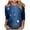 BD-Dark Blue, variant on QATAINLAV Womens Tops Dressy Casual 3/4 Sleeve Blouses Summer Round Neck Pullover Fashion Printed T-shirt Cotton Basic Tees Shirts Today Prime Sales White XXXL