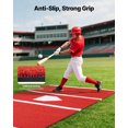 thumbnail image 4 of VEVOR 12x6 ft Baseball Hitting Mat Softball Batting Cage Mat Outdoor Training Red, 4 of 9