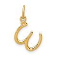 thumbnail image 1 of Diamond2Deal 14K Pendentif Charme Lettre en Or Jaune avec Initiale pour Femmes, 1 of 6