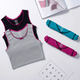 thumbnail image 5 of Buyless Fashion Camisoles Sans Étiquette pour Filles, Encolure Dégagée, Débardeurs en Coton avec Garniture et Bretelles (Lot de 4), 5 of 5