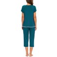 thumbnail image 4 of MINTLIMIT Ensembles de Pyjama Unis pour Femmes, Hauts à Manches Courtes et Pantalons Capri, 4 of 4