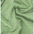 thumbnail image 1 of Soimoi Green Poly Georgette Fabric Leaf Floral Print Fabric by the Yard 42 Inch Wide, 1 of 6