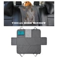thumbnail image 4 of Dog Car Seat Cover Backseat Protector with Zip Pets Backseat Protection Flap Hammock Carrier Gray, 4 of 9