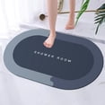 thumbnail image 4 of RYRDWP Diatomaceous Bath Rug Super Absorbent Quick Dry Rubber Backing Non Slip Washable Bathroom Floor Mats Shower Rug For In Front Of Bathtub Shower Room 16x24, 4 of 9