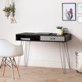 thumbnail image 2 of CorLiving Elllison Entryway Table or Desk with Chevron-Pattern Drawer and Cubby, 2 of 7