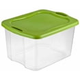 thumbnail image 1 of Sterilite 66L Easy Carry Storage Box- Spicy Lime, 1 of 4
