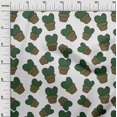 thumbnail image 3 of oneOone Polyester Lycra Dark Green Fabric Cactus Sewing Craft Projects Fabric Prints By Yard 56 Inch Wide, 3 of 5