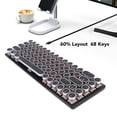 thumbnail image 4 of Clavier de Jeu RVB, Clavier Filaire Compact à 68 Touches avec Rétroéclairage LED 60 % Sensation Mécanique, Branchement pour PC, Jeu, Affaires, Travail, 4 of 7