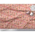 thumbnail image 3 of Soimoi Velvet Fabric Leaves & Fox Face Cartoon Printed Fabric 1 Yard 58 Inch Wide, 3 of 3