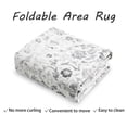 thumbnail image 2 of YUSAZENS 4x6 Vintage Floral Distressed Print Traditional Washable Non Shedding Foldable Thin Accent Area Rug Gray, 2 of 7