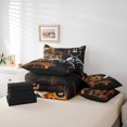 thumbnail image 4 of Erosebridal Rugby Lover Bedding Sets King Size, Soccer Player Comforter Sets with Sheets, Honeycomb Gemoetric Decor, Reversible, 4 of 5