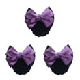 thumbnail image 2 of VONKY Easy To Wear Bow Work Hair Clips For Effortless Hairstyling On Go Wide Two-Bows-purple 3Set, 2 of 6