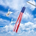 thumbnail image 4 of Aodebiao American US Flag Windsock Outdoor USA Patriotic Decorations Embroidered Wind Socks Outdoor Hanging Fade Resistant 4th of July Windsock Independence Day for Garden Yard, 4 of 6