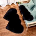 thumbnail image 2 of XZNGL Sheepskin Rugs Wool Imitation Sheepskin Rugs Faux Non Slip Bedroom Shaggy Carpet Mats, 2 of 2