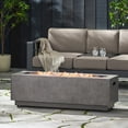 thumbnail image 4 of Deiokin Rectangular Iron Fire Pit 50,000 BTU, 48" Outdoor Propane Fire Pit with Powder-Coated Frame for Patio, 4 of 9