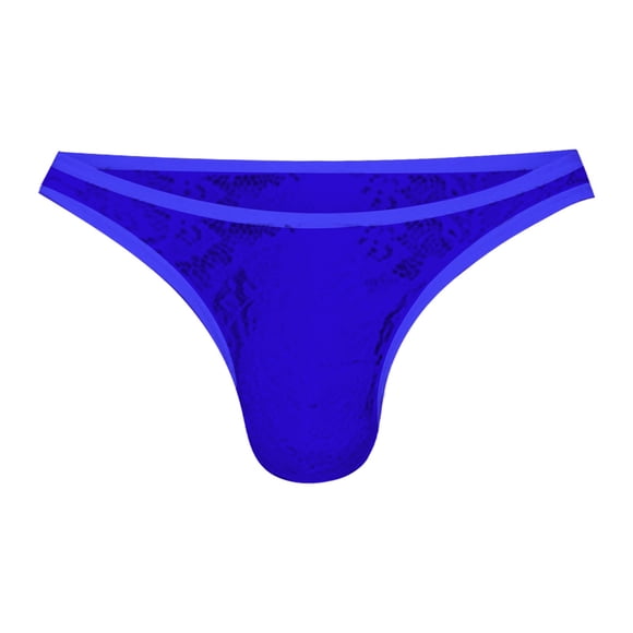 Ketyyh-chn99 Men's Bikini Underwear Thongs G String for Men Gifts Men's Lace Thong Panties Panties Transparent Men's Pants Underwear Briefs for XL,Blue
