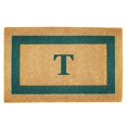 thumbnail image 2 of Nedia Home 02026T Single Picture - Green Frame 22 x 36 In. Heavy Duty Coir Doormat - Monogrammed T, 2 of 4