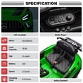 thumbnail image 3 of Licensed Mercedes-AMG GT3 24V Kids Ride-On Racing Car with Premium Leather Seat, High-Speed Performance 24V Power Wheels, Motorized Track Toy with Parent Remote, Green, 3 of 8