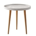 thumbnail image 1 of Rbaofujie Nordic Small Round Table Coffee Table Sofa Side Table Balcony Bedroom Rental Room Living Room Circular Small Coffee Table, 1 of 2