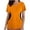 Orange#27, variant on TIMIFIS Orange Work Scrub Shirts for Women Regular Nursing Uniform Tops Summer Short Sleeve V Neck Solid Tops Medicals Scrub Stretch Work Tops with Pockets - Spring/Summer