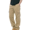 thumbnail image 2 of AherBiu Mens Hiking Pants Straight Leg Outdoor Multi Pockets Cargo Work Pants Workout Running Lightweight Tactical Pants, 2 of 8