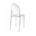thumbnail image 4 of Heavenly Collection Clear Plastic Armless Chair, 4 of 9