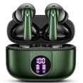 thumbnail image 1 of VEAT00L P91 Écouteurs Sans Fil, Casques Bluetooth V5.4 Stéréo avec Microphones à Réduction du Bruit, Autonomie de 60 H, Mini Boîtier avec Double Affichage DEL, Écouteurs Intra-Auriculaires Étanches IP7 pour Android et iOS, 1 of 7