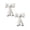 Blanc lot de 2, variante sur Ornement de Bureau pour la Maison - Vase Nœud Vase en Céramique Sculptures Mignonnes Statues Uniques Ornement Décoratif de Table pour Bureau et Pièce, 19x15x8 cm, Rose Lot de 1