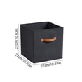 thumbnail image 4 of Aufmer Fabric Storage Cube 5.28GAL, Foldable Decorative Box, Non Woven Bin for Home Organizing, Collapsible Shelf Basket, Black Square Storage Container, 4 of 6