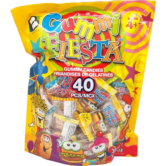Gummy Fiesta Gummy Candies Asst Bag 40pcs