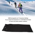 thumbnail image 3 of Electric Heated Scarf, 3 Temperature Settings Lightweight Soft USB Rechargeable Heated Scarf For Men Women, 3 of 8